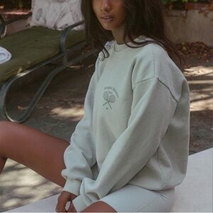 Morgan Stewart Sport Green Tennis Sweatshirt